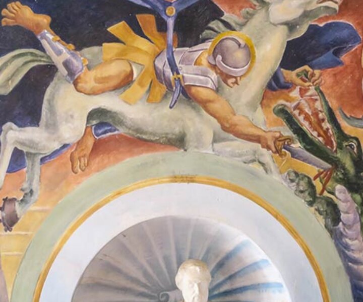 Sant Jordi. Estudi a la casa de l'artista, a Alcover